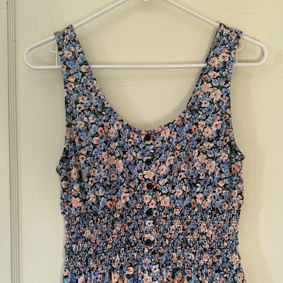 Blue Floral Button-Front Sundress - Picture 9 of 9